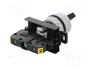 SPAMEL Interruptor rotativo ST22 de 2 posiciones, 22mm, NA, negro