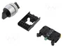 SPAMEL Interruptor rotativo ST22 de 2 posiciones, 22mm, NA, negro