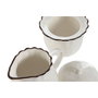 DKD Home Decor Set de Azucarero y Lechera Louvre Loving 24, Porcelana, 2 Piezas