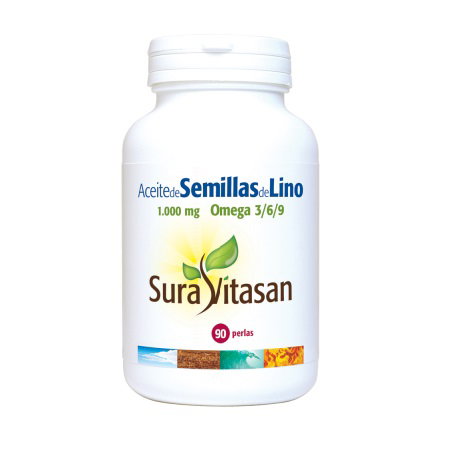 SURA VITASAN Aceite de Semillas de Lino 1000mg 90 perlas SURA VITASAN Aceite de Semillas de Lino 1000mg 90 perlas