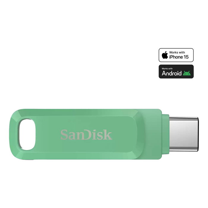 Sandisk ULTRA DUAL DRIVE GO USB 512 GB USB Tipo C 3.2 Gen 1 400 MB/s Verde Sandisk ULTRA DUAL DRIVE GO USB 512 GB USB Tipo C 3.2 Gen 1 400 MB/s Verde