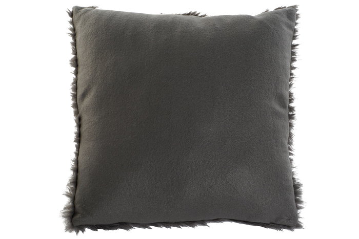 DKD Home Decor Cojín Poliéster Gris 45x45 cm
