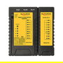 DeLOCK 86107 Tester de Cable RJ45 RJ12 PoE IEEE 802.3af/at con Indicadores LED para Red, 9V, Negro/Amarillo, 96x104x27 mm