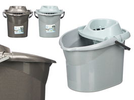 Arte Regal Cubo Fregar 13L Plástico Antracita/Gris 29x29x37 cm (Set de 12)