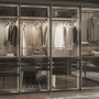 Emuca Lote de 2 barras para armario Luxe de longitud 1.15m con soportes, Aluminio y Plástico, Titanio