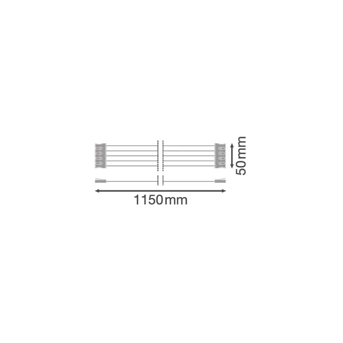 Ledvance Kit Tubos LED Impermeable 2x120 cm para Instalación con Conectores sin Herramientas, Cable 5x2.5 mm², Incluye Prensasestopas