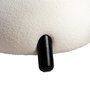 Sillón Blanco-Negro Tejido-Madera Salón 73 X 75 X 74,50 cm