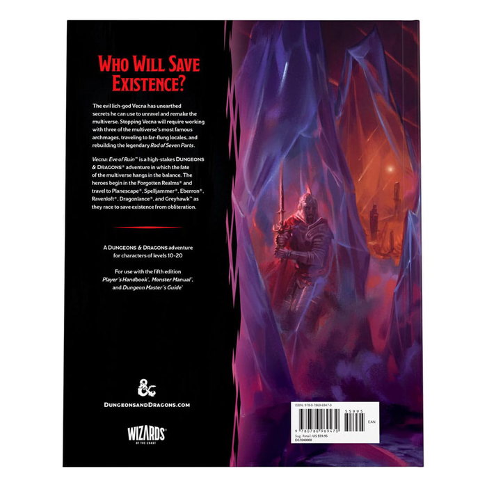 Wizards of the Coast Dungeons & Dragons RPG aventura Vecna: Eve of Ruin Inglés