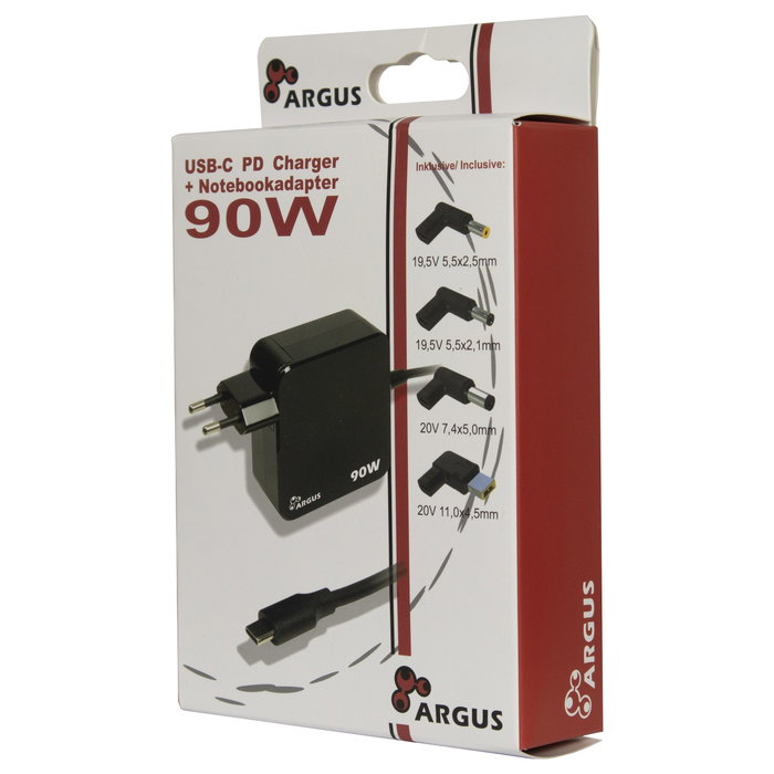 Inter-Tech Cargador USB-C 90W Negro PD-2090