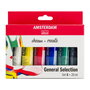 Talens Amsterdam Standard Series Set de Acrílicos Selección General 6 Tubos de 20ml