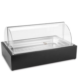 Vollrath Pujadas Cubic Cajón Enfriador Negro de Madera para Buffet y Exposición, 57x37x14.5 cm, para Hielo