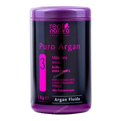 Real Natura Máscara Sem Sal Puro Argán 1kg Real Natura Máscara Sem Sal Puro Argán 1kg