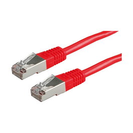 VALUE Patch Cable Cat6 (Cat.6) S/FTP Clase E, Longitud 5 m, Color Rojo, 21.99.1361