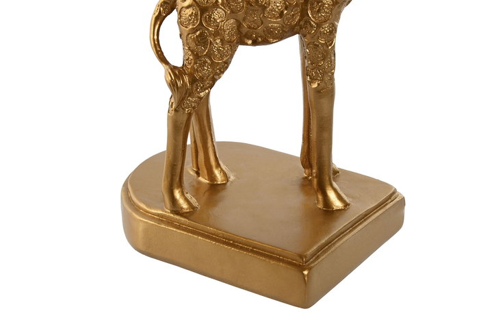 DKD Home Decor Lámpara Sobremesa Colonial Dorado Negro Resina Poliéster 20 x 53 x 20 cm