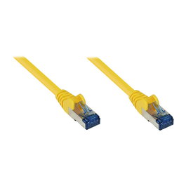 GoodConnections Cable de Red Patch Cord Cat 6A S/FTP 500 MHz Halogenfree Amarillo 0.25 m (Alcasa 8060-H003Y)