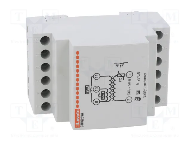 LOVATO ELECTRIC CTRS25VA Transformador de red 25VA 230V/12V/24V