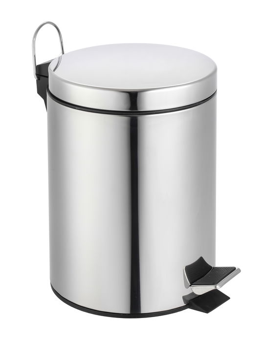 Confortime Cubo de Basura de Metal con Pedal de Apertura, 7 Litros, Color Plata, Dimensiones 20 x 26 x 30.1 cm (6 Unidades) Confortime Cubo de Basura de Metal con Pedal de Apertura, 7 Litros, Color Plata, Dimensiones 20 x 26 x 30.1 cm (6 Unidades)