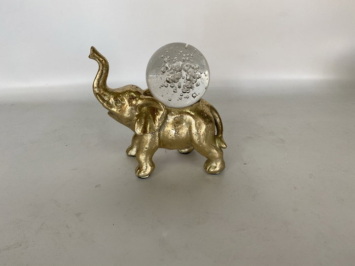 DKD Home Decor Figura de Animal Bola Dorado Surtido