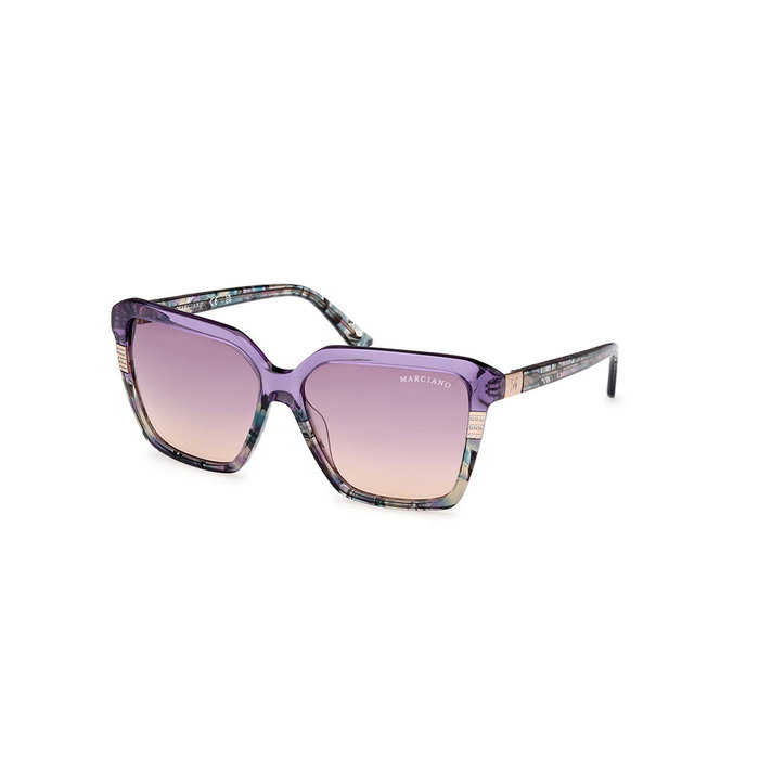 Guess By Marciano GM00009 Gafas de Sol Mujer Cuadradas LilaRosa 58 mm