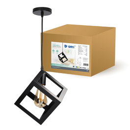 GSC Evolution Lámpara de techo colgante Gembu E27 Ø150mm Negro