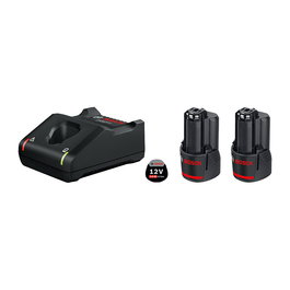 Bosch Professional 1600A019R8 Conjunto Básico 2 Baterías 12V 2.0Ah + Cargador Gal 12V - En Caja de Cartón