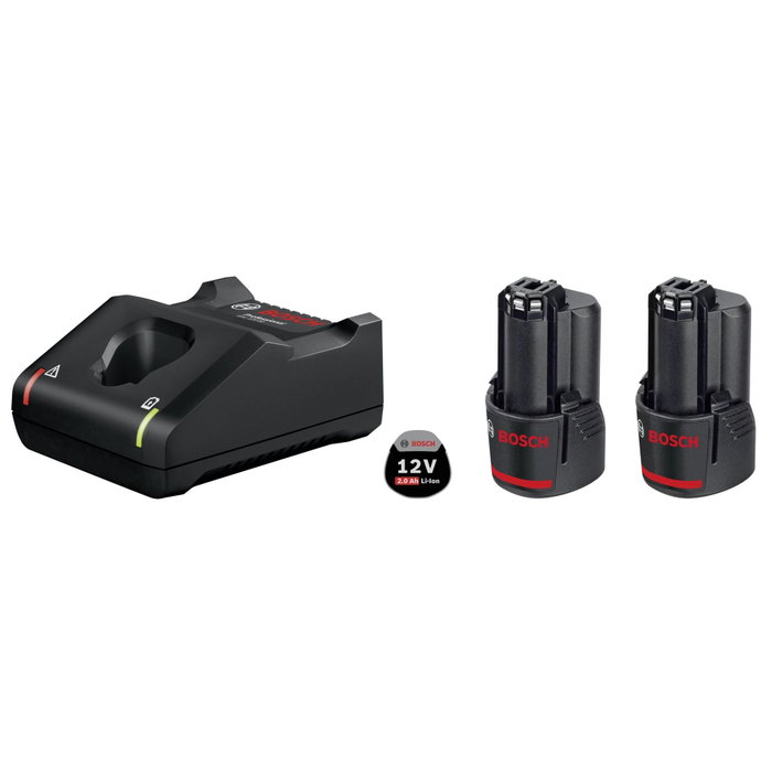 Bosch Professional Kit de Batería GAL 12V-40 con 2 Baterías de 2.0 Ah y Cargador Bosch Professional Kit de Batería GAL 12V-40 con 2 Baterías de 2.0 Ah y Cargador