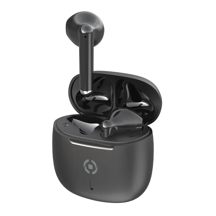 Celly BUZ2 Auriculares True Wireless Intraurales para Llamadas y Música, Negro, Bluetooth 5.3, Conexión USB Tipo C, Autonomía 4h
