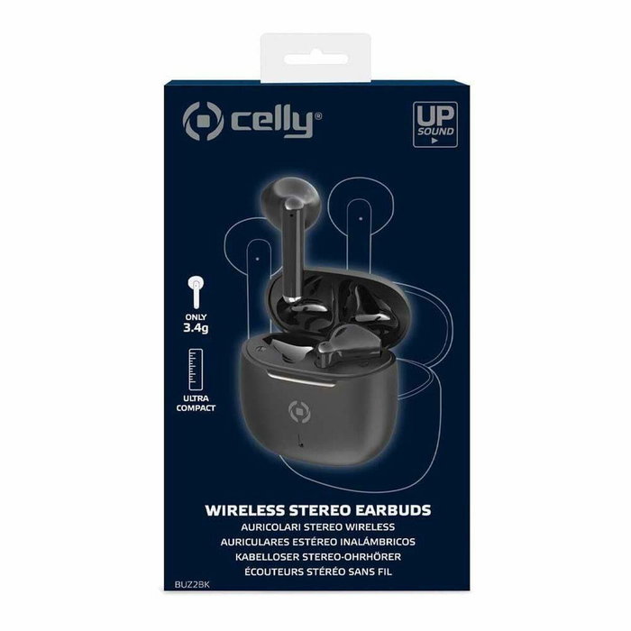 Celly Auriculares Inalámbricos True Wireless Celly True Wireless Buz 2 - Negro Celly Auriculares Inalámbricos True Wireless Celly True Wireless Buz 2 - Negro