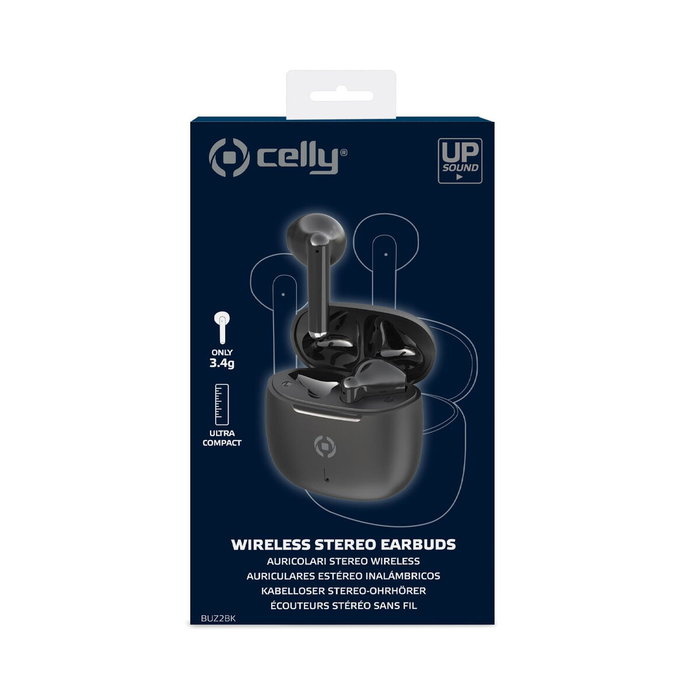 Celly Auriculares Inalámbricos True Wireless Celly True Wireless Buz 2 - Negro