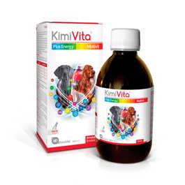 Kimipharma Kimivita Emulsión Oral Vitamínica para Perros y Gatos, Envase de 250 ml