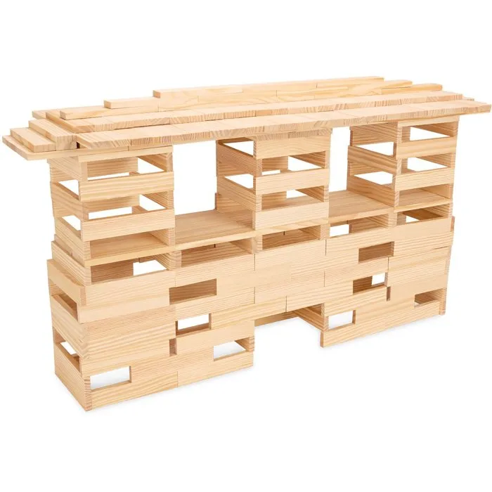 Jeujura Set de Construcción de Madera TECAP Classic con 300 Piezas, para Edad 3 Años o Más (JEU3225280830308)
