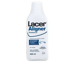 Lacer Aligner Enjuague Bucal Colutorio 500 ml - Para Ortodoncia Invisible y Brackets - Protección Esmalte, Sin Alcohol, Sin Gluten