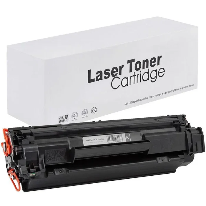HP Tóner Negro Compatible para CE285A CB436A CB435A (HP 85A/36A/35A) - 2000 Páginas - Neutral Box