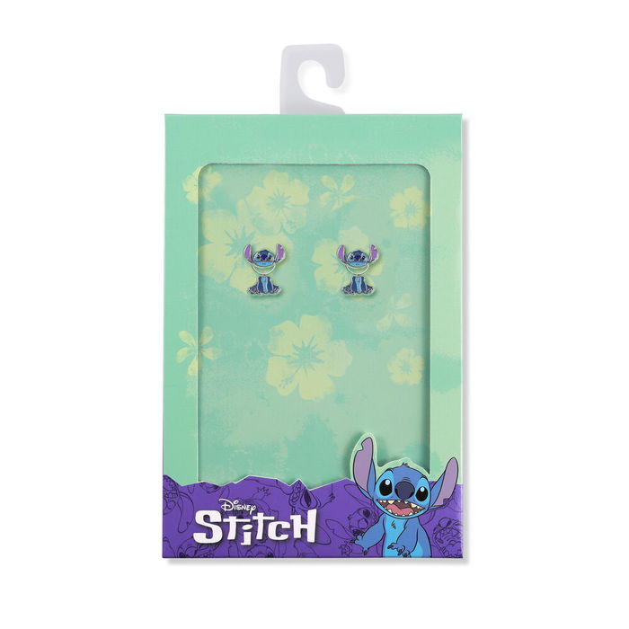 Disney Pendientes esmaltados de Stitch en embalaje oficial