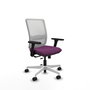 PIQUERAS Y CRESPO Silla de oficina Haches con mecanismo Sincro/Traslack, Morado y Blanco