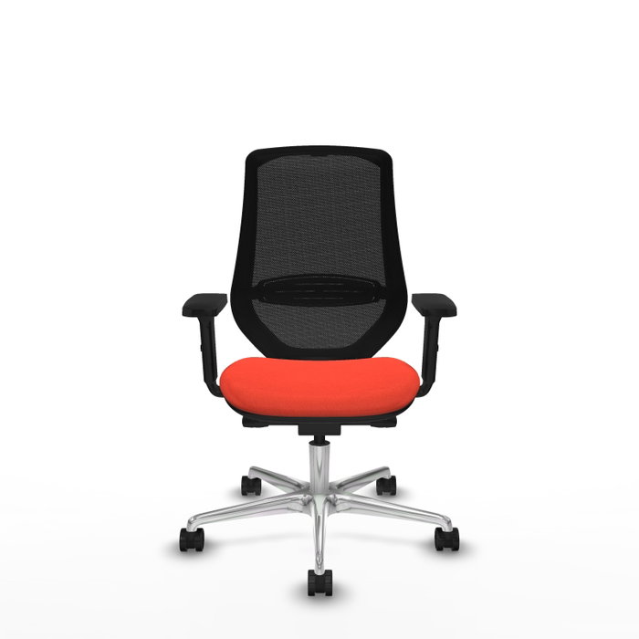 PIQUERAS Y CRESPO Silla de oficina Mardos Naranja oscuro/Negro