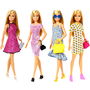 Barbie Muñeca Fashionista con 4 Modas JCR80 Mattel