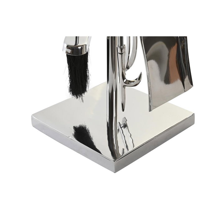 DKD Home Decor Set de Chimenea 4 Piezas en Acero Inoxidable y Aluminio Niquelado DKD Home Decor Set de Chimenea 4 Piezas en Acero Inoxidable y Aluminio Niquelado