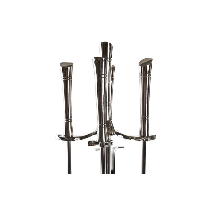 DKD Home Decor Set de Chimenea 4 Piezas en Acero Inoxidable y Aluminio Niquelado DKD Home Decor Set de Chimenea 4 Piezas en Acero Inoxidable y Aluminio Niquelado