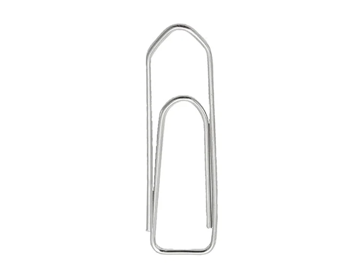 Q-connect Clips niquelados de 3 picos de 43 mm, caja de 100 unidades Q-connect Clips niquelados de 3 picos de 43 mm, caja de 100 unidades