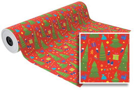 Papel De Regalo Bobina Basika 62 Cm X 80 M (4 Kg Aprox.) Navidad (Nv1701-A 62 Cm)