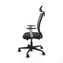 PIQUERAS Y CRESPO Silla de oficina Haches Gris con mecanismo Sincro/Traslack