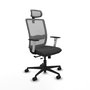 PIQUERAS Y CRESPO Silla de oficina Haches Gris con mecanismo Sincro/Traslack