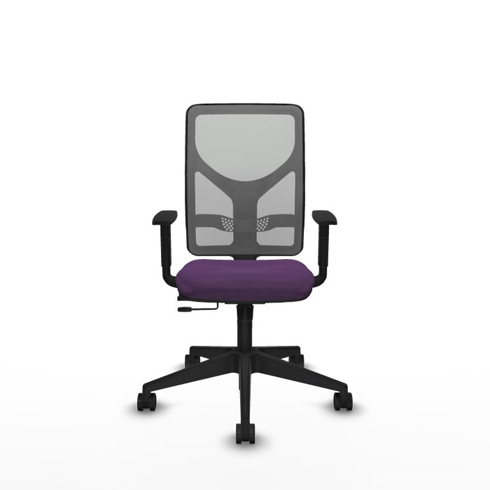 PIQUERAS Y CRESPO Silla de oficina Motilla Morado/Gris con mecanismo Sincro/Traslack
