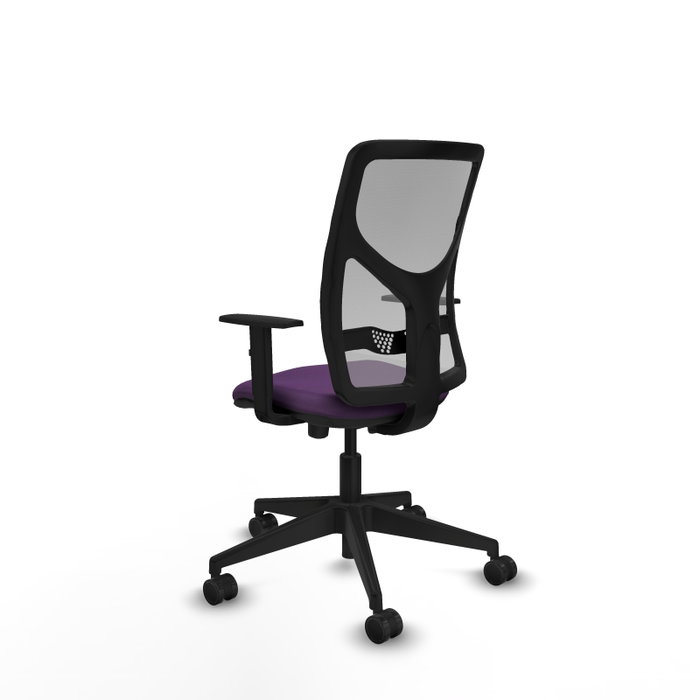 PIQUERAS Y CRESPO Silla de oficina Motilla Morado/Gris con mecanismo Sincro/Traslack
