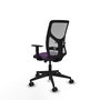 PIQUERAS Y CRESPO Silla de oficina Motilla Morado/Gris con mecanismo Sincro/Traslack