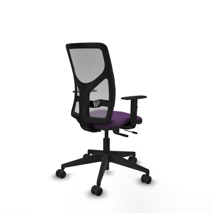 PIQUERAS Y CRESPO Silla de oficina Motilla Morado/Gris con mecanismo Sincro/Traslack