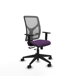 PIQUERAS Y CRESPO Silla de oficina Motilla Morado/Gris con mecanismo Sincro/Traslack