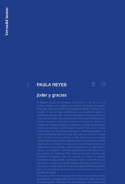 AGUILAR Joder y gracias, Paula Reyes