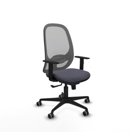 PIQUERAS Y CRESPO Silla de oficina Cilanco con mecanismo Sincro, Gris
